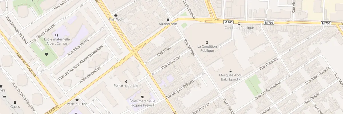 Plan du 25 Rue Leverrier à Roubaix