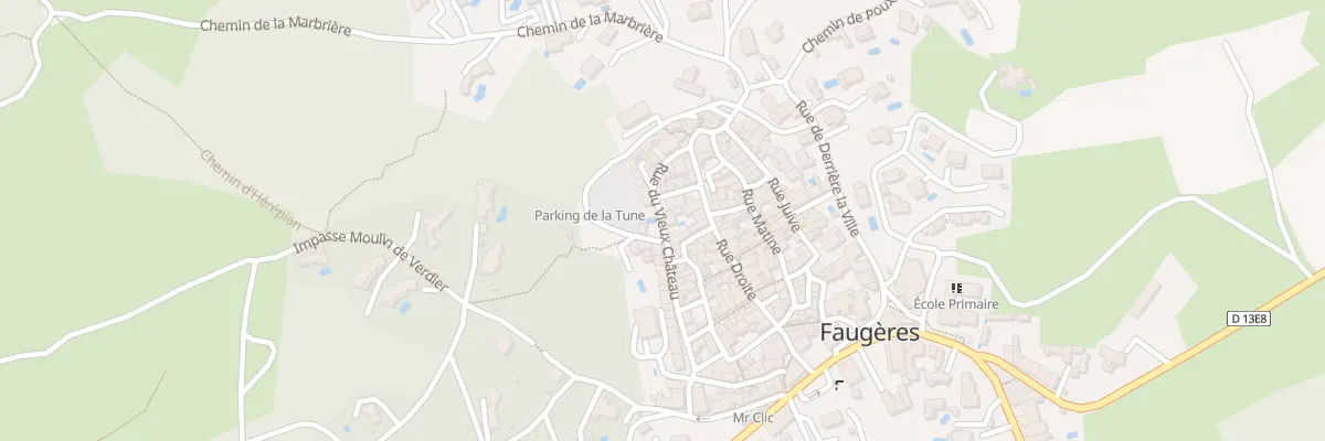 Plan du 36 Rue Droite à Faugères