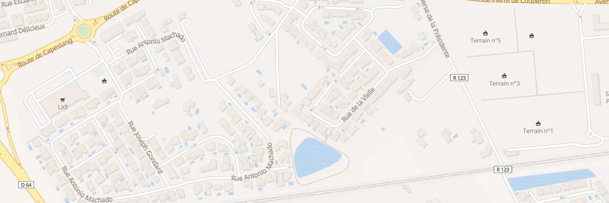 Plan du 189 Rue de la Vielle à Béziers