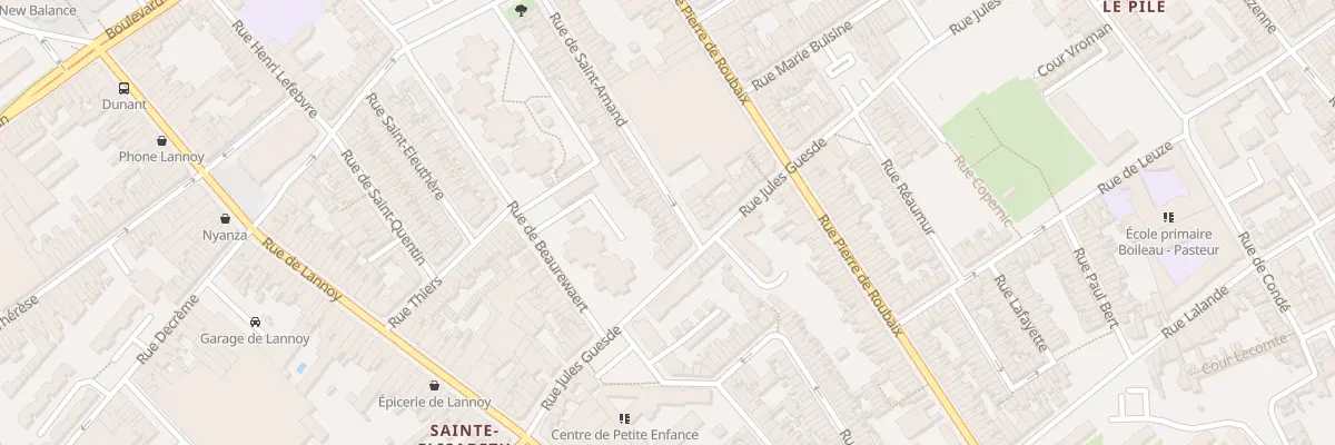 Plan du 86 Rue de Saint-Amand à Roubaix