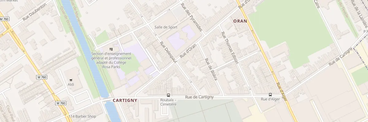 Plan du 58 Rue d’Oran à Roubaix