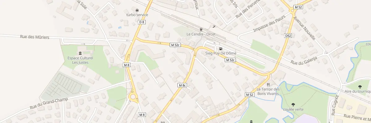 Plan du 3 Rue de la Gare au Cendre
