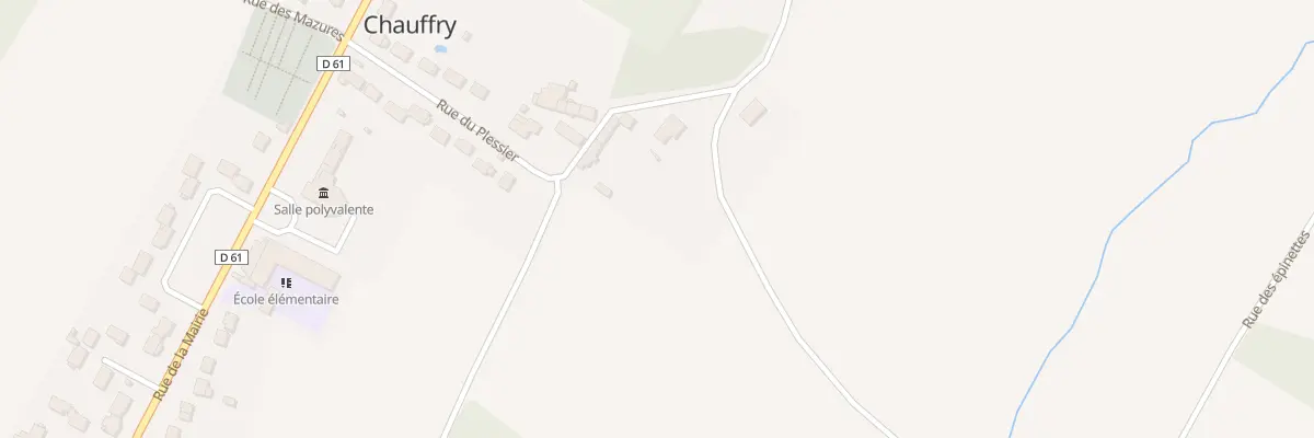 Plan du 5 Rue du Plessier à Chauffry