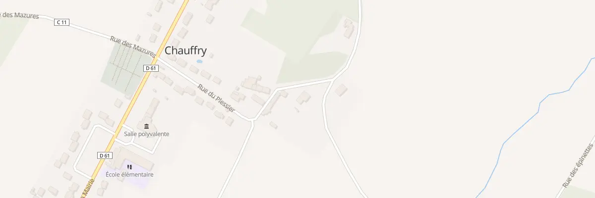 Plan du 1 Rue du Plessier à Chauffry