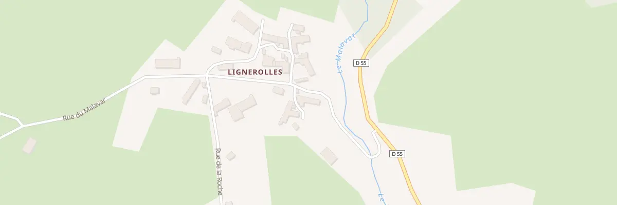 Plan du 5172 Lignerolles à Saint-Poncy