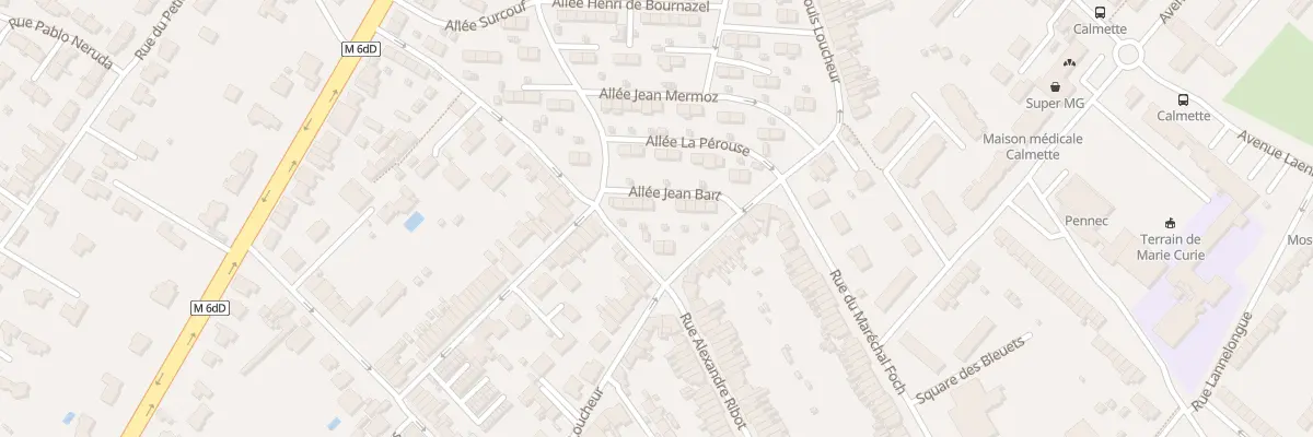 Plan du 8 All Jean Bart à Hem