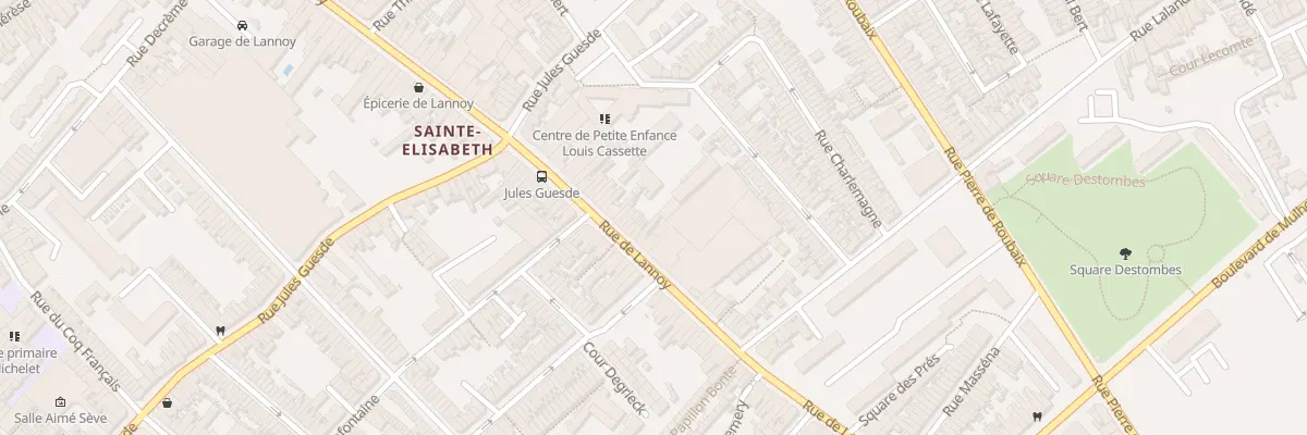 Plan du 207 Rue de Lannoy à Roubaix