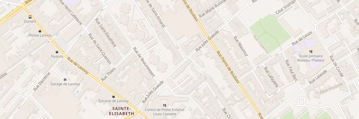 Plan du 243 Rue Jules Guesde à Roubaix