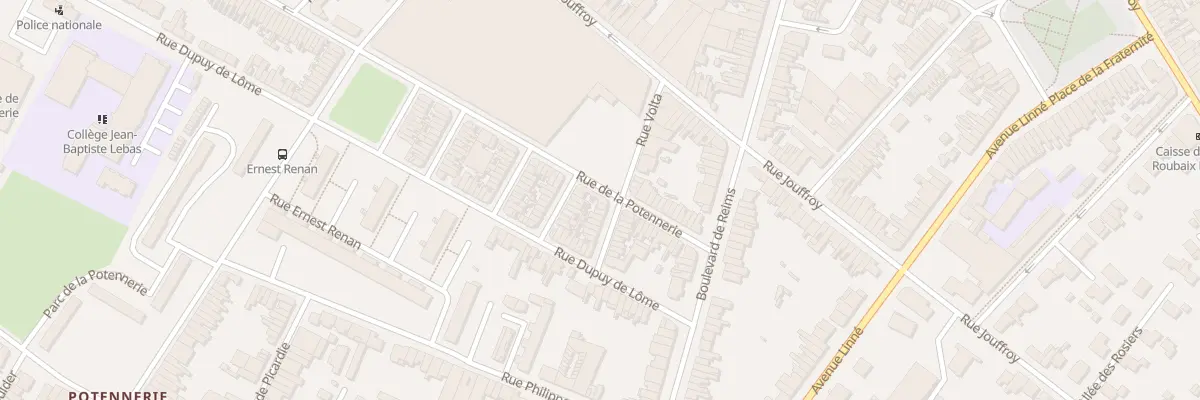 Plan du 164 Rue de la Potennerie à Roubaix