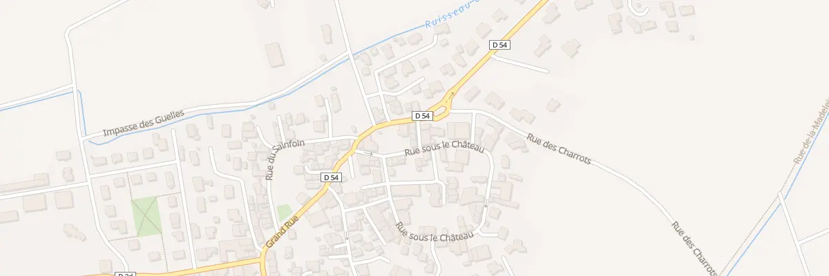Plan du 11 Rue Sous-le-Château à Malintrat