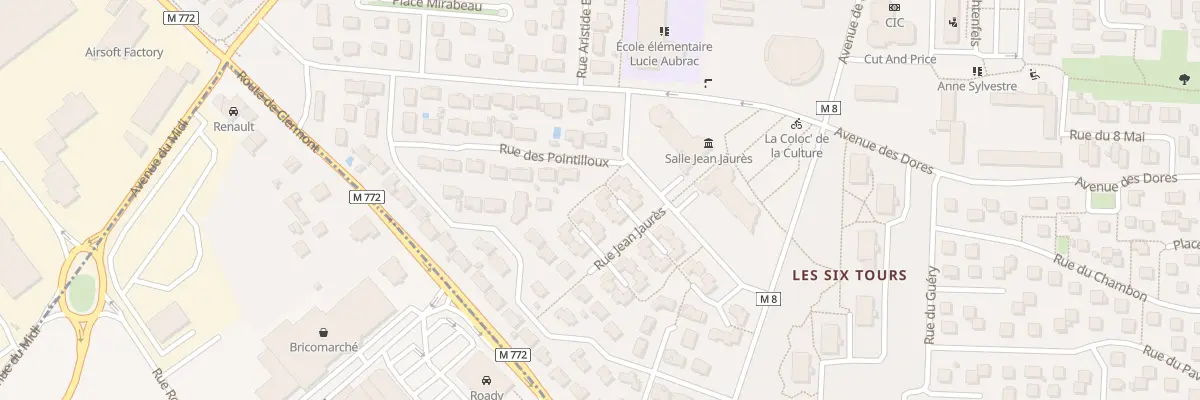 Plan du 18 Rue Jean Jaurès à Cournon-d’Auvergne