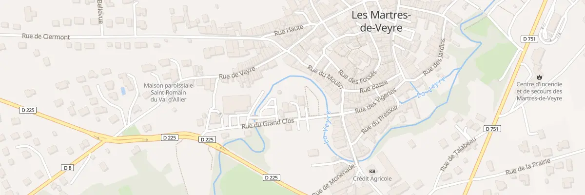 Plan du 4 Rue du Gd Clos aux Martres-de-Veyre