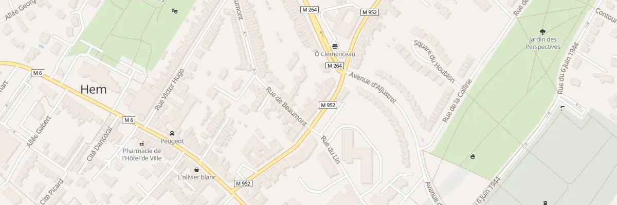 Plan du 25 Rue Jules Guesde à Hem