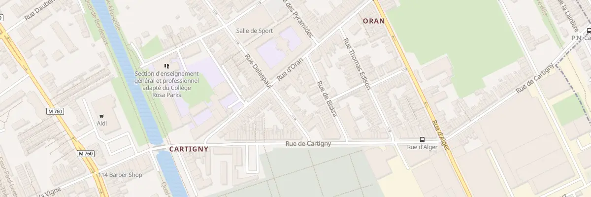 Plan du 26 Rue Delespaul à Roubaix