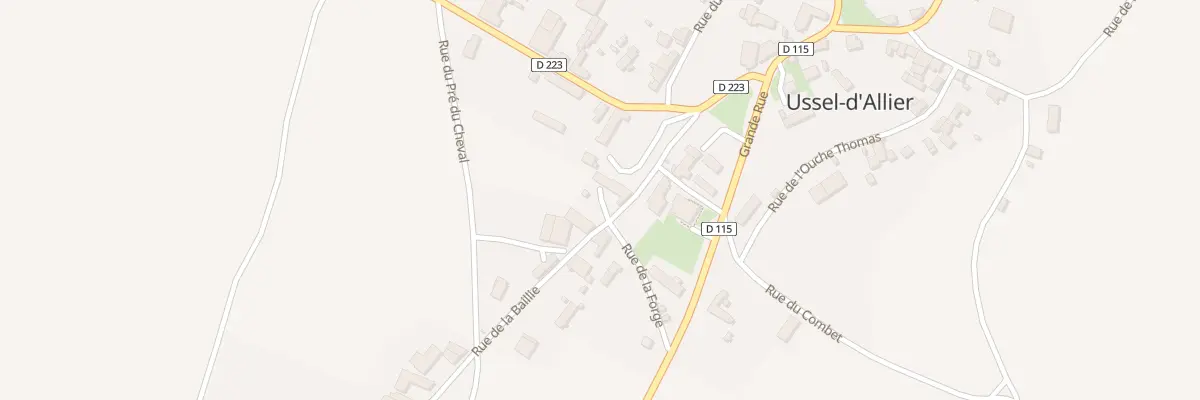 Plan du 6 Rue de la Baillie à Ussel-d’Allier