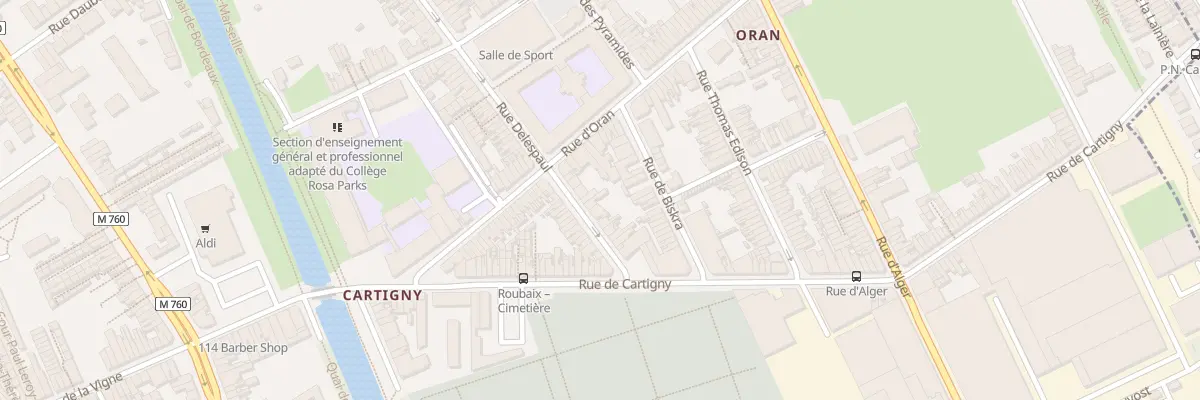Plan du 24 Rue Delespaul à Roubaix
