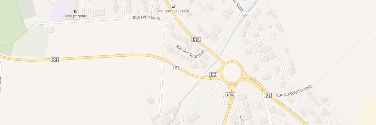 Plan du 2 Rue des Sophoras à Malintrat