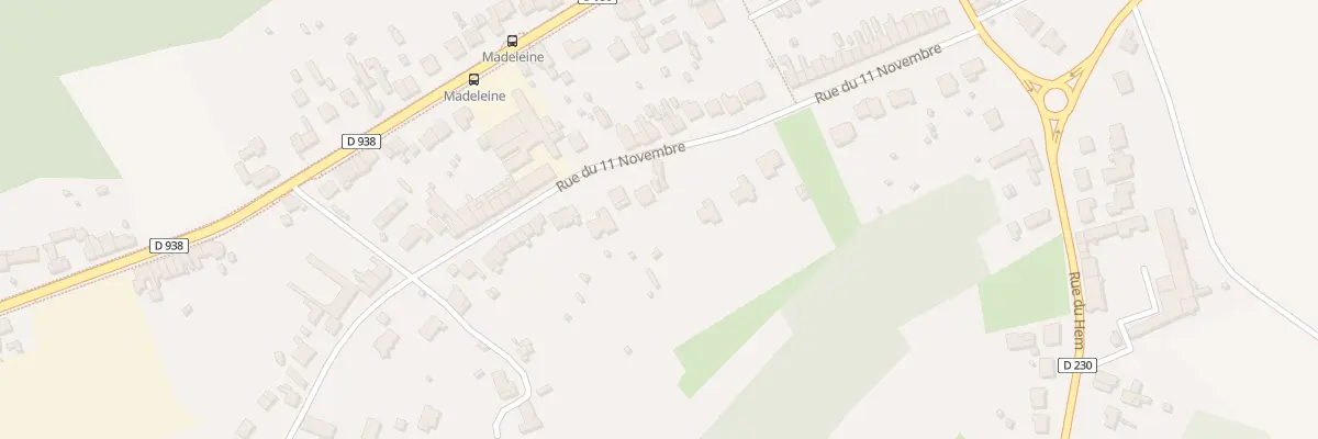 Plan du 86 Rue du Onze Novembre à Flines-lez-Raches