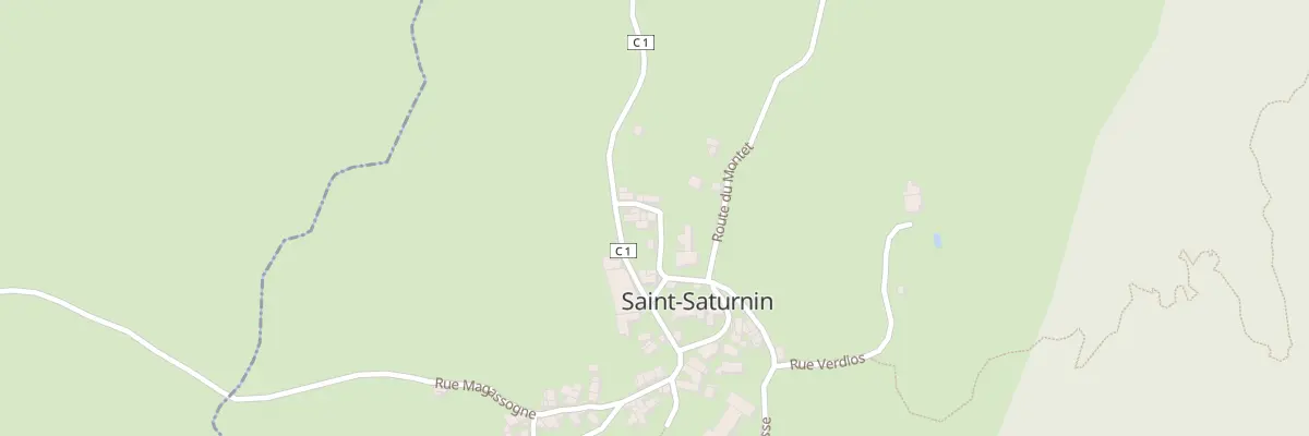 Plan du 1 Rue Eglise à Saint-Saturnin