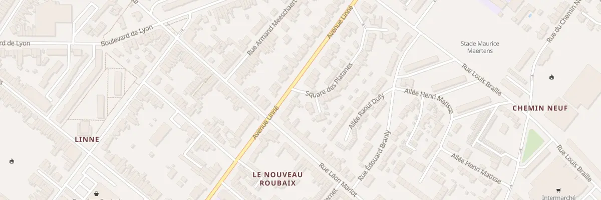 Plan du 195 Av Linné à Roubaix