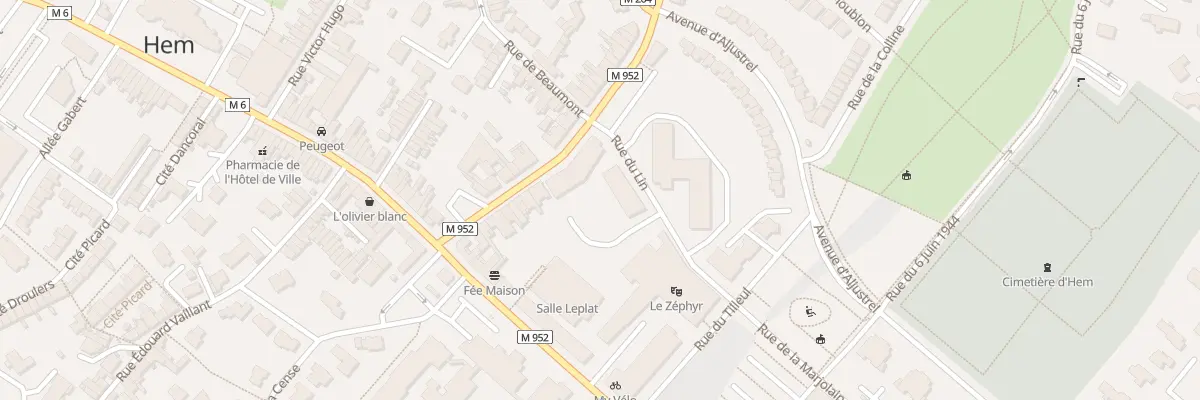 Plan du 20 Rue Jules Guesde à Hem
