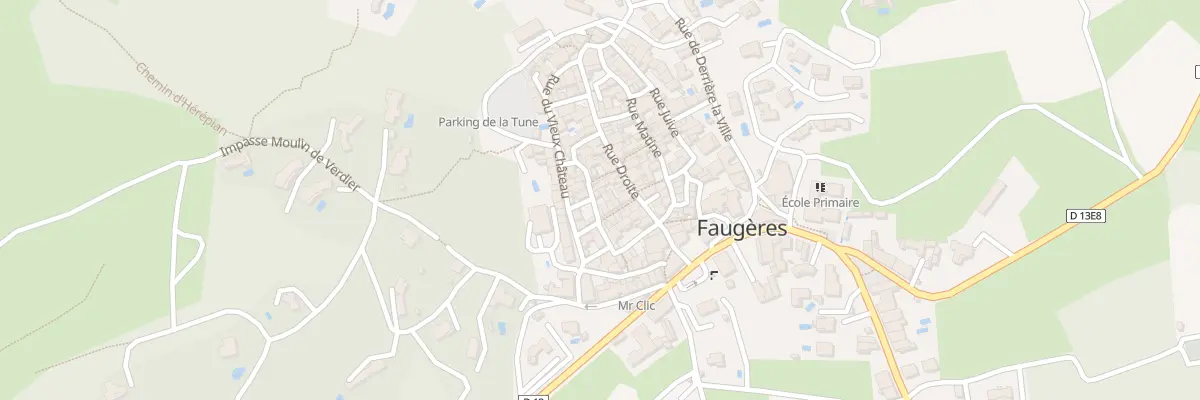 Plan du 7 Rue du Four à Faugères