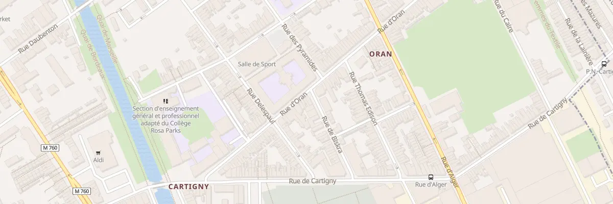 Plan du 68 Rue d’Oran à Roubaix