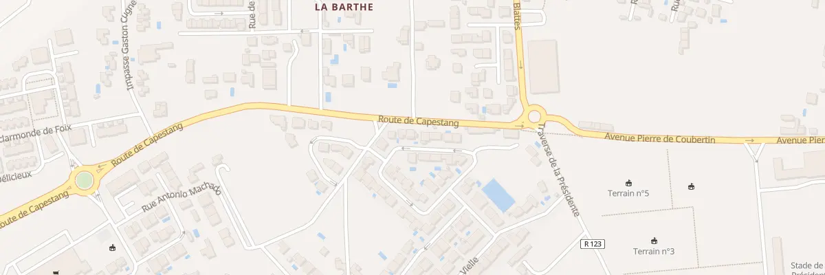 Plan du 314 Rue des Troubadours à Béziers
