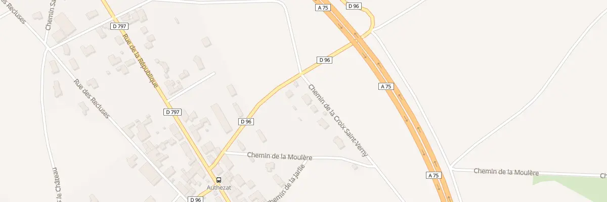 Plan du 2 Che de la Croix St Verny à Authezat