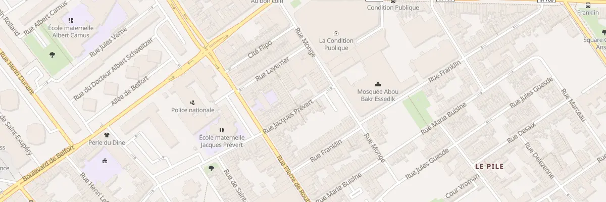 Plan du 95 Rue Jacques Prévert à Roubaix