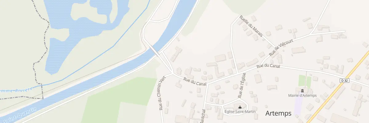 Plan du 26 Rue du Canal à Artemps