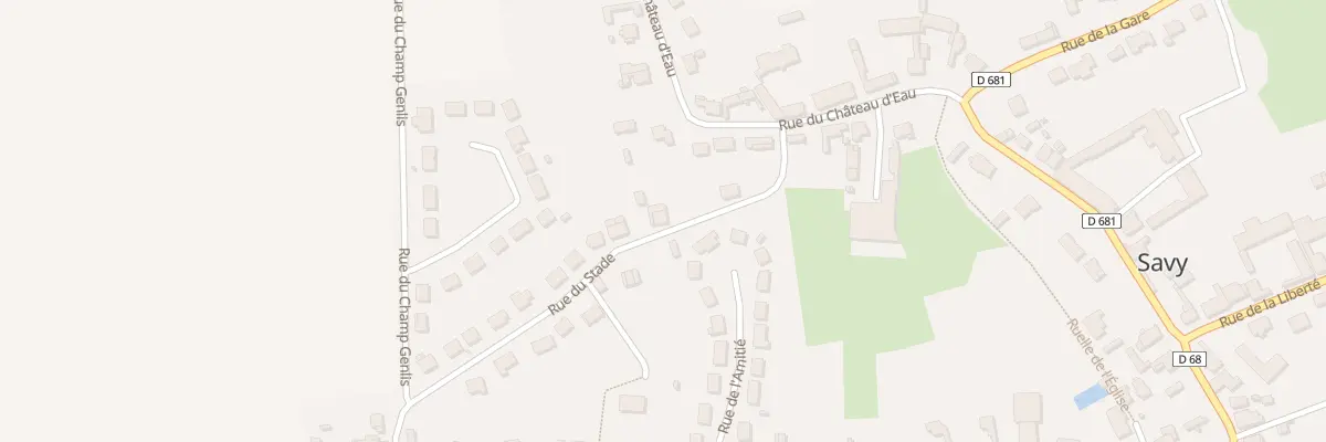 Plan du 8 Rue du Stade à Savy