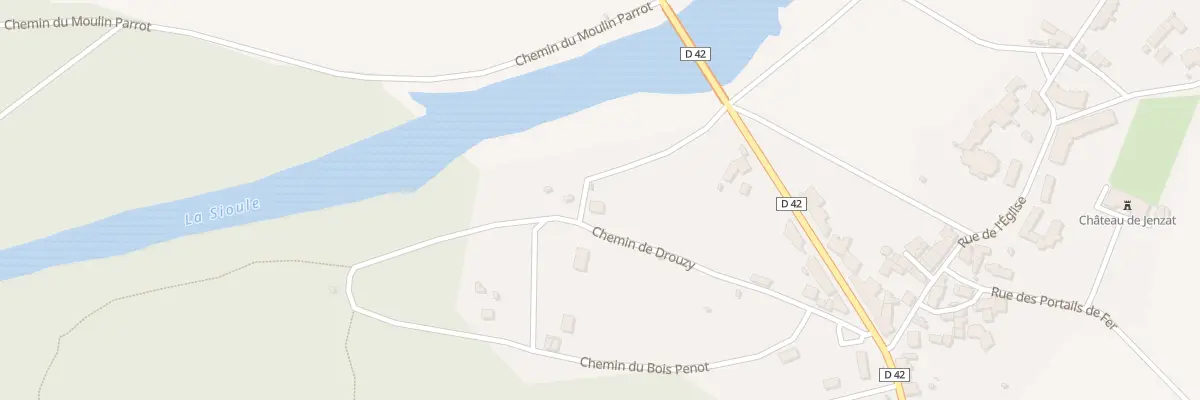 Plan du 14 Che de Drouzy à Jenzat