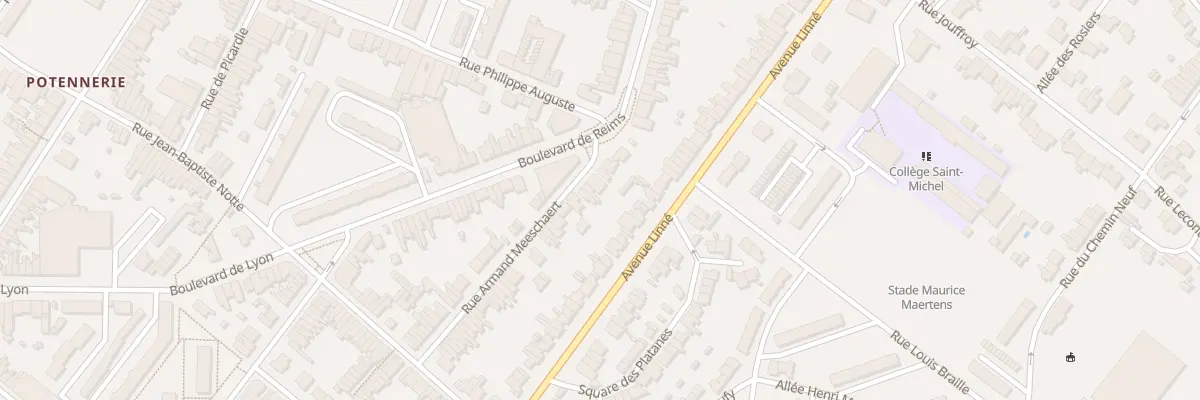 Plan du 46 Rue Armand Meeschaert à Roubaix