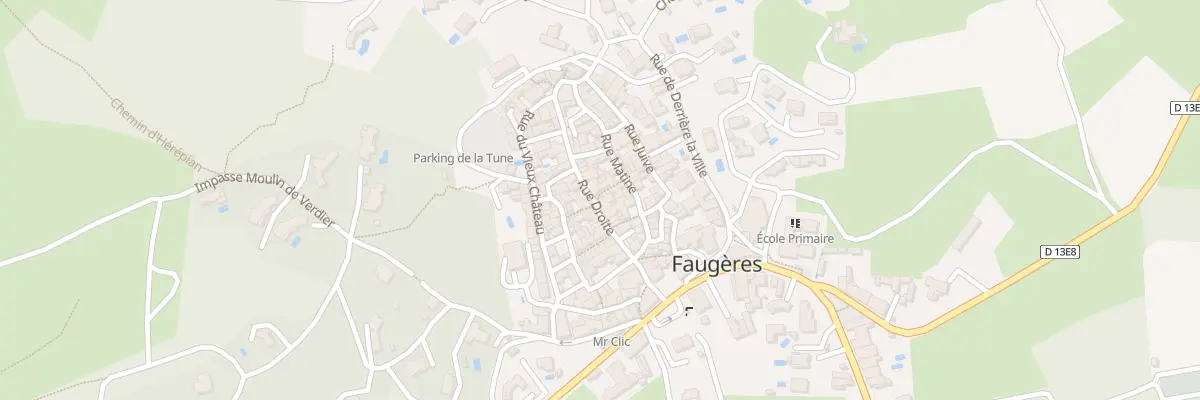 Plan du 11 Rue Droite à Faugères