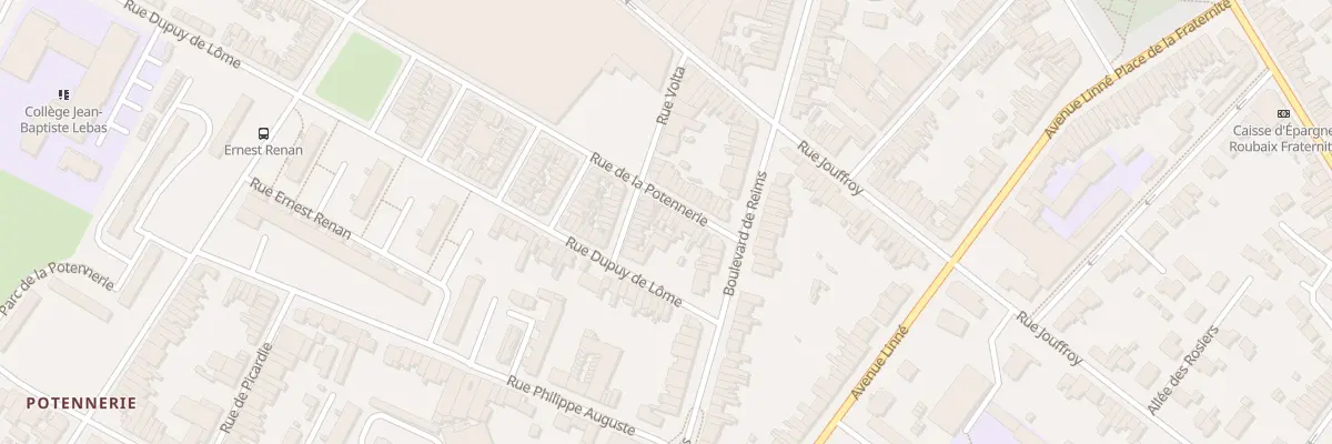 Plan du 172 Rue de la Potennerie à Roubaix