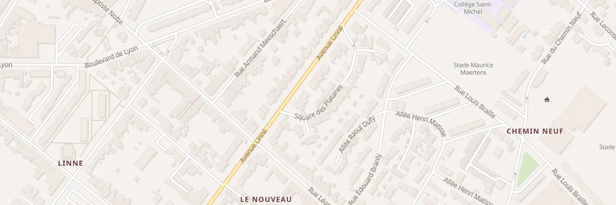 Plan du 183 Av Linné à Roubaix