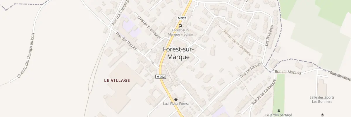 Plan du 13T Pl de l’Église à Forest-sur-Marque