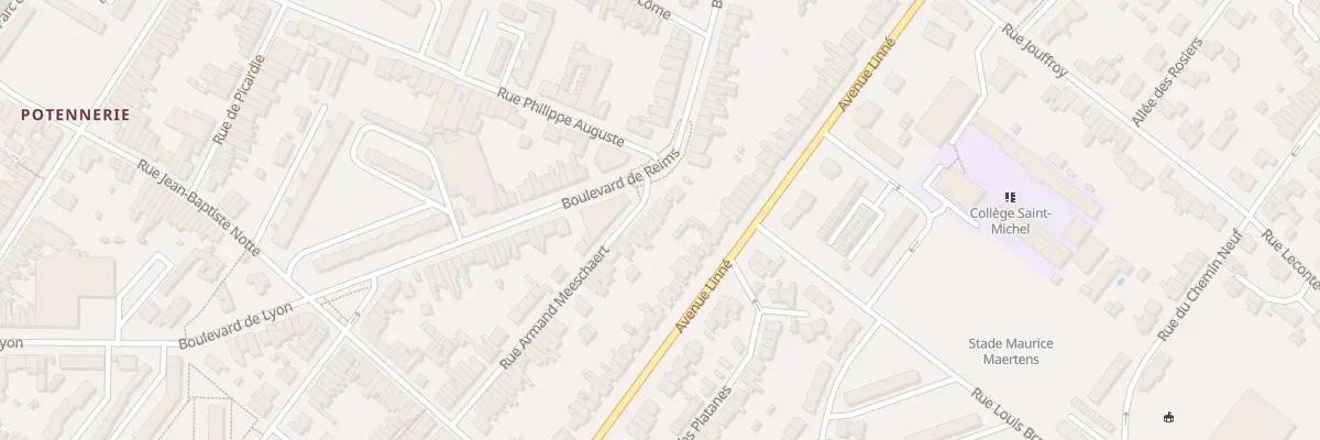 Plan du 50 Rue Armand Meeschaert à Roubaix
