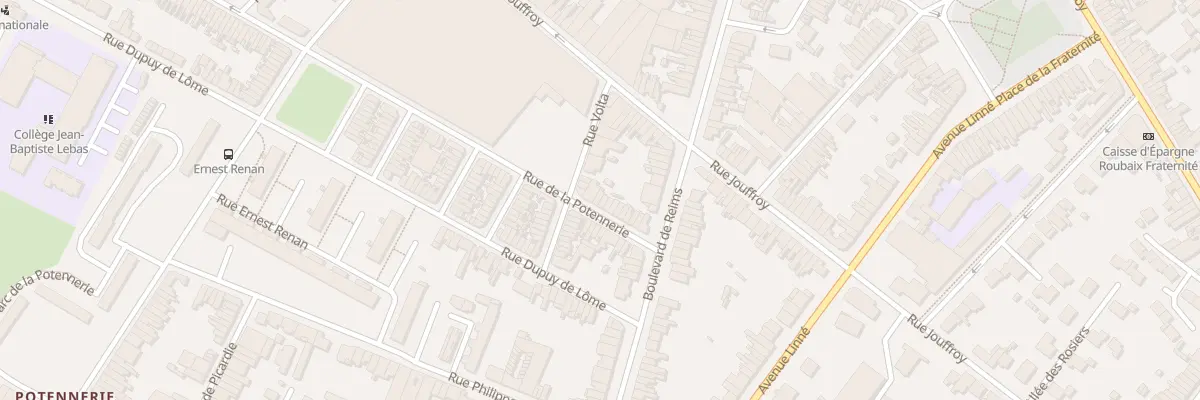Plan du 169 Rue de la Potennerie à Roubaix