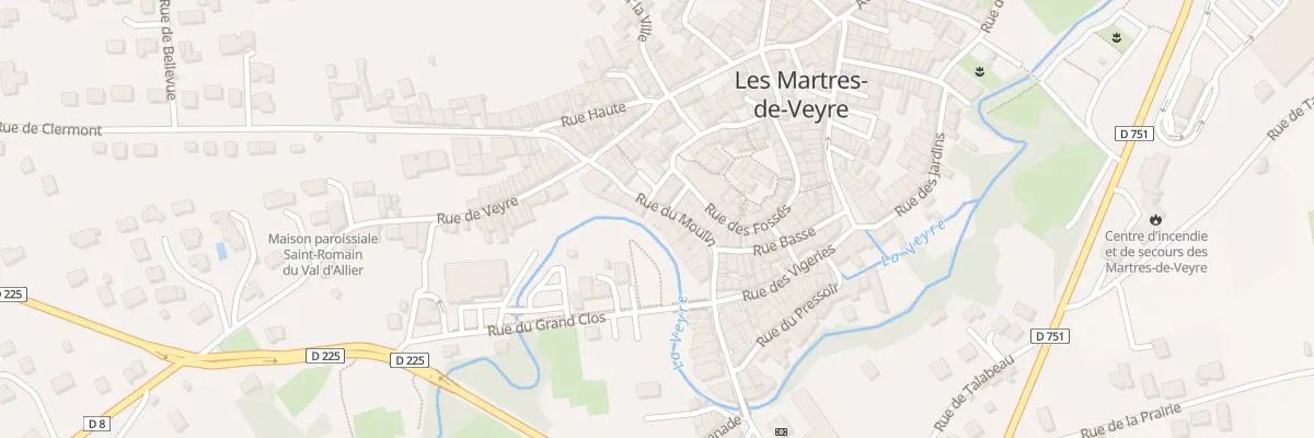 Plan du 19 Rue du Moulin aux Martres-de-Veyre