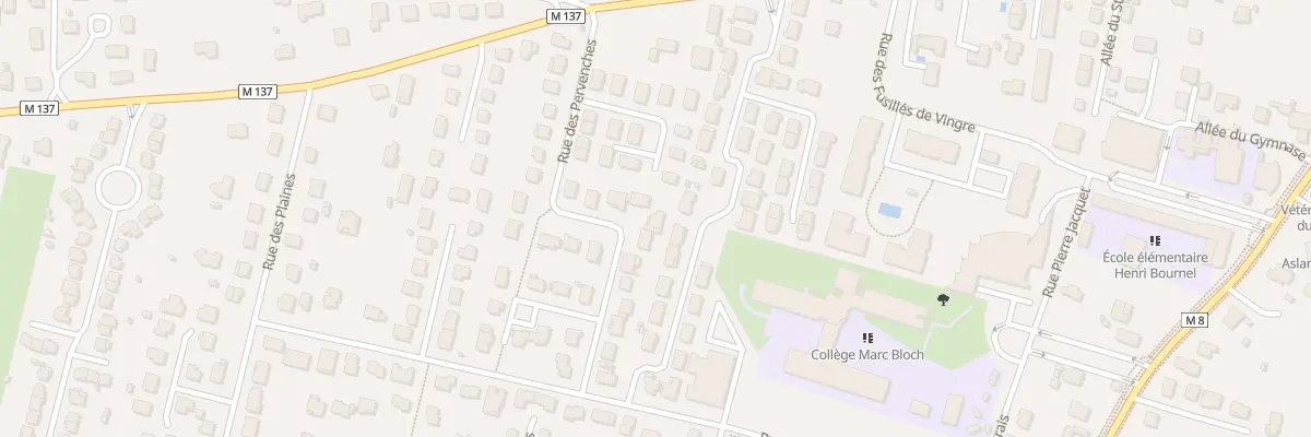 Plan du 9 Rue des Pervenches à Cournon-d’Auvergne