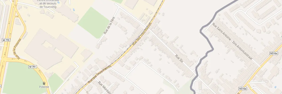 Plan du 138 Rue des Trois Pierres à Wattrelos