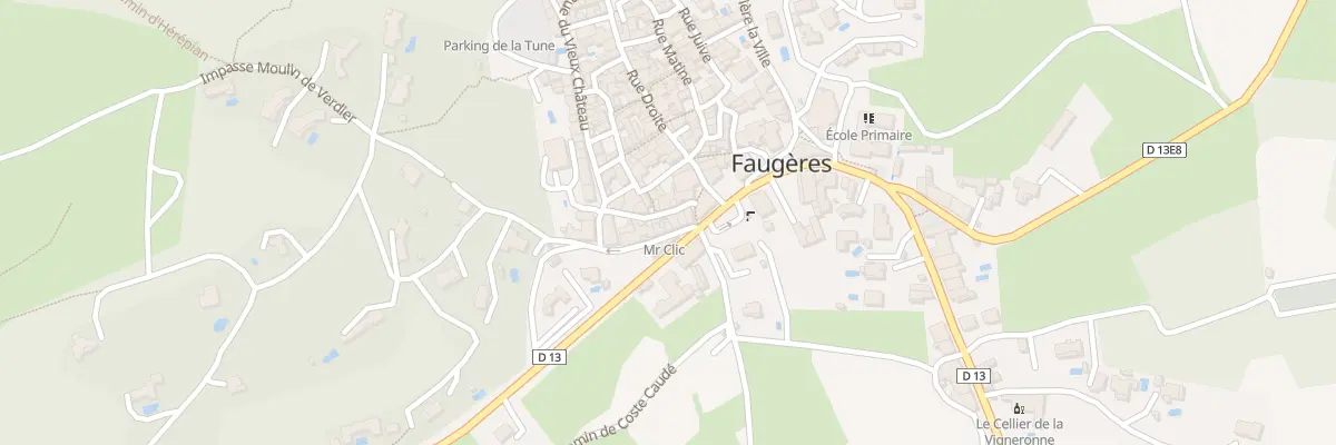 Plan du 1 Rpe du Temple à Faugères