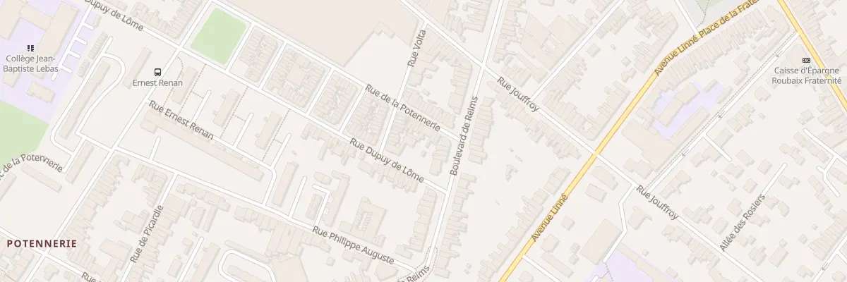 Plan du 178 Rue de la Potennerie à Roubaix