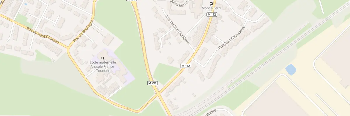 Plan du 399 Rue du Mont-à-Leux à Wattrelos