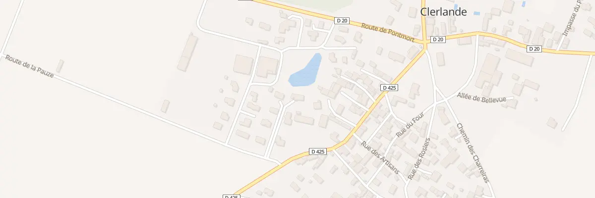 Plan du 6 Rte de la Pauze à Clerlande