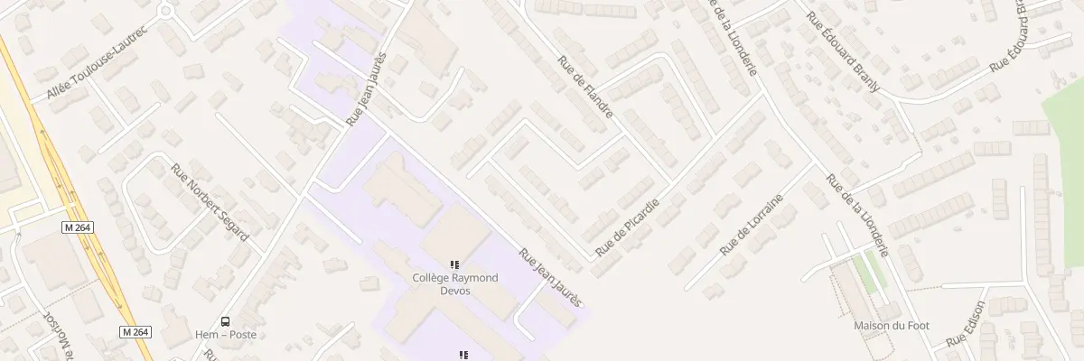 Plan du 40 Rue de Picardie à Hem