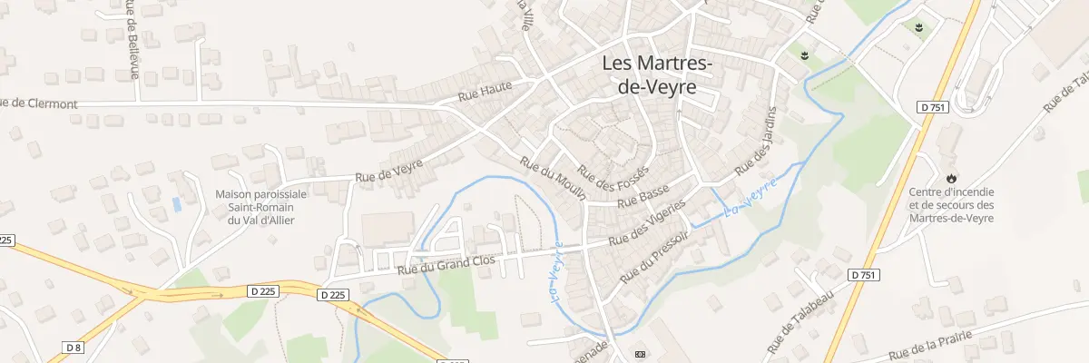 Plan du 17 Rue du Moulin aux Martres-de-Veyre