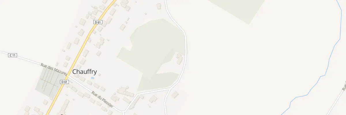 Plan du 2 Rue du Plessier à Chauffry